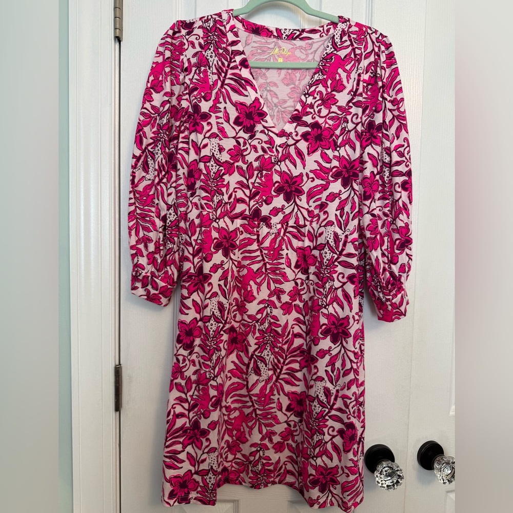 Lilly Pulitzer Vibrant Pink Floral Dress